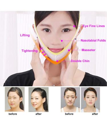 Chin Chin Cheek Slim Lift Up Mask | Anti-Folding Neck Facelift Bandage | Breathable Face Belt for Wellness & Anti-Stress - Buy Online on GoSupps.com