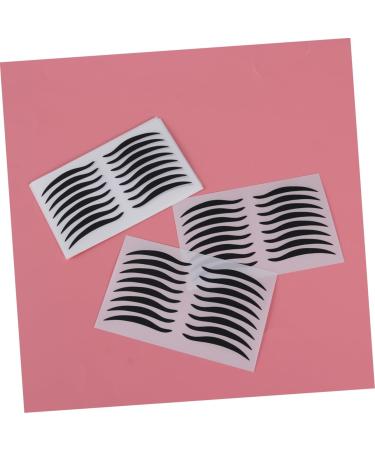 DRESSOOS 80 Pairs Eyeliner Eyeshadow Sticker Eyeliner Stencil Eyeliner Sticker with Eyelashes Crease Black - Buy Online on GoSupps.com