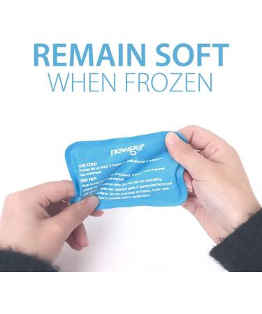 NEWGO Gel Cold Packs 6 Pack - Reusable Soft Mini Ice Packs for Face, Kids, Headaches, Wisdom Teeth & Hot Flashes - 4.5X 3.2 - Buy Online on GoSupps.com
