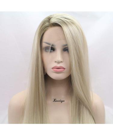 Xiweiya Light Blonde Ombre-Brown Synthetic Wig for Women - Heat-Resistant Cosplay Hair Smooth Side Part International Shipping - Buy Online on GoSupps.com