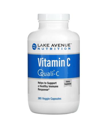 Lake Avenue Vitamin C Supplement Nutrition - Featuring Quali-C Ascorbic Acid - Immune Support - Promotes Healthy Immune Response - Vegan Friendly - Gluten Free Non-GMO - 1 000 mg - 365 Veggie