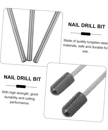 POPETPOP 3pcs Set Nail Polisher Nail Drill Tips Nail Art Accessory Manicure Pedicure Bit Nail Drill Tool Diamond Drill Bits Nail Bit Manicure Polish Drill Bit Tungsten Steel Mandrel Alloy - Buy Online on GoSupps.com