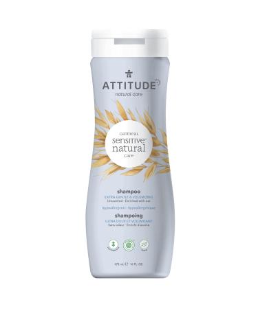 ATTITUDE Shampoo for Sensitive Skin  EWG Verified  Plant- and Mineral-Based Ingredients  Vegan and Cruelty-free Beauty and Personal Care Products  Volumizing  Unscented  473 ml