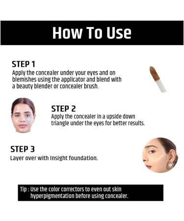 Insight Liquid HD Concealer |Light Weight Concealer With Full Coverage |Easily Blendable Concealer For Face Makeup(CR111-MN 30) - Buy Online on GoSupps.com