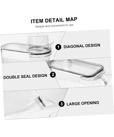 Baluue 3pcs Laundry Storage Box Laundry Holder Fabric Softener Liquid Lotion Transparent Plastic 1 count (Pack of 1) Transparentx3pcs - Buy Online on GoSupps.com