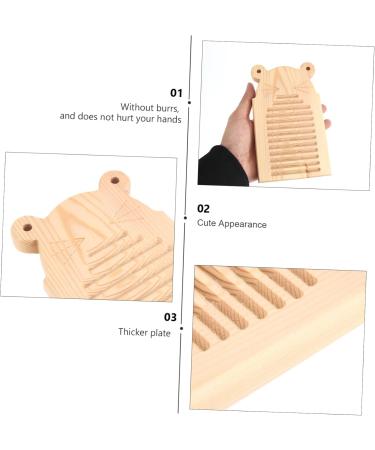 Buy FOMIYES Mini Wooden Washboard - 1pc Laundry Clothes Washing Board (17x10cm) for Home Use | International Shipping Available - Buy Online on GoSupps.com