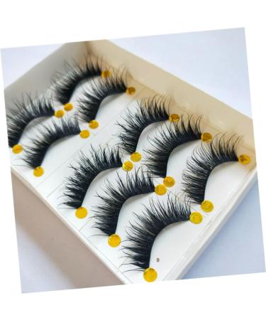 POPETPOP 5 Pairs Fake Eyelashes Magnetic False Eyelashes Magnetic Eyelashes Thick False Eyelashes Cross False Eyelashes False Lashes Natural False Lashes 3d Dense Cotton Thread - Buy Online on GoSupps.com