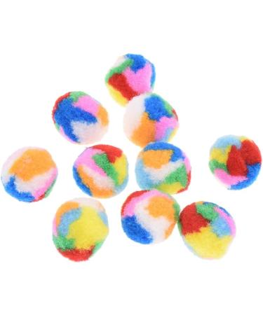 Towashine 10Pcs Small Assorted Color Kitty Yarn Puffs Cat Toys - 1.37 Diameter - Buy Online on GoSupps.com