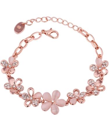 FOMIYES 2pcs crystal bracelets bead bracelets rose gold bangle bracelets for women Rose Gold Beads Bracelet 1 count (Pack of 1) Pinkx2pcs - Buy Online on GoSupps.com