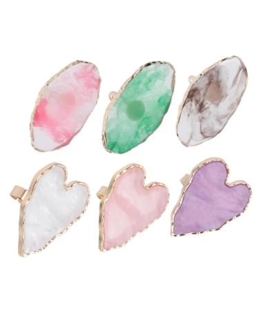 Palette De M lange Pour Nail Art 6 Pi ces Anneaux En R sine Pour Vernis Ongles Manucure Diy Facile Nettoyer Usage Professionnel Et Personnel