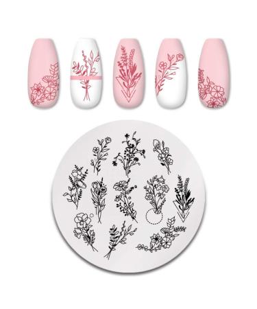 Nail Stamping Plate Flower Plate Nail Tools Natural Series Nail Image Plate