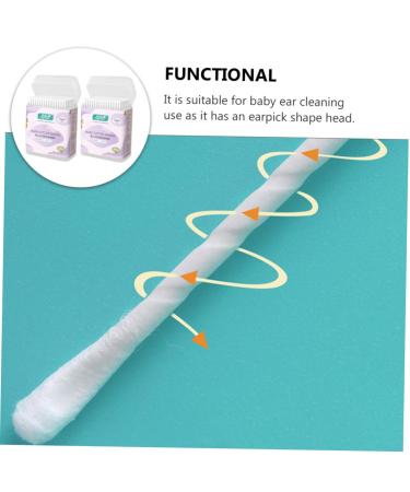 MERRYHAPY Cotton Swab Double-Headed Ear Cleaning Sticks - 2 Boxes of Cosmetic Care Buds for Perfect Ear Hygiene - Buy Online on GoSupps.com