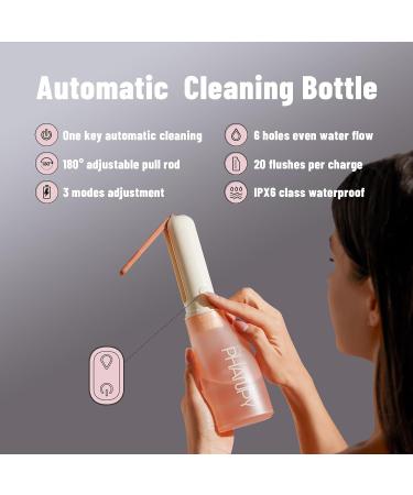 Phanpy Automatic Electric Peri Bottle - 3 Modes 180 Adjustable | Postpartum Care & Travel - 14 OZ Perineal Cleaning Solution - Buy Online on GoSupps.com