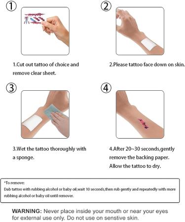 Genshin Impact XIAO Halloween Temporary Tattoos - 36CM Body Stickers for Cosplay Costumes - Buy Online on GoSupps.com