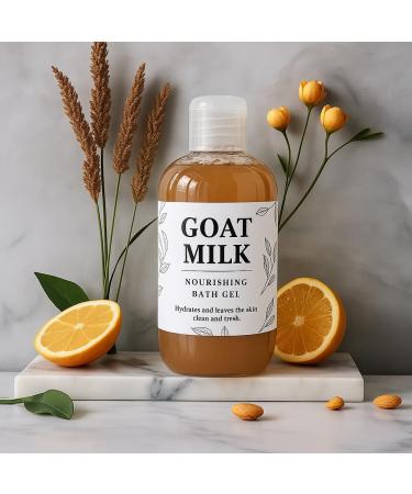 Nature Skin Shop Goat Milk & Coconut Body Wash - 8.5 Ounces - Nourishing & Hydrating Formula for Dry Sensitive Skin - Buy Online on GoSupps.com
