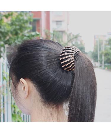 Shop Sacjkkt 3-Piece Bird Nest Hairpin Set | Lazy Birds Nest Plate Hairpin | Crystal Horses Ponytail Holder Clip | Bird-Shaped Hair Clips in 3 Colors - International Shipping Available! - Buy Online on GoSupps.com