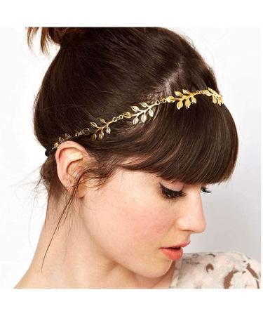 Yalice Elastic Leaf Headband - Gold Hair Accessory for Women & Girls - Buy Online on GoSupps.com
