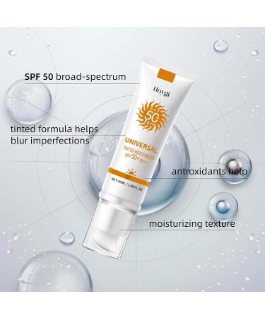 Face Tinted Sunscreen SPF 50+++ - Universal Travel Size Suitable for All Skin Types | Shop Internationally - Buy Online on GoSupps.com