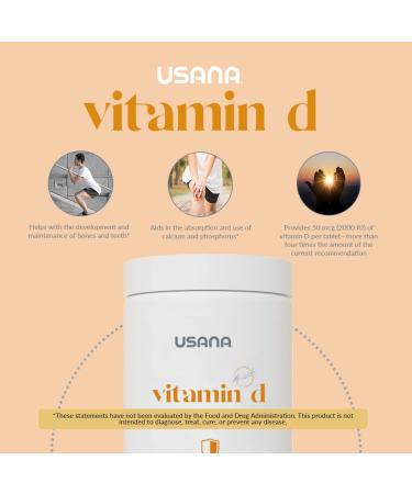USANA Maximum-Strength 2000 IU Vitamin D Supplement - 84 Tablets for Healthy Immune System Support - Buy Online on GoSupps.com