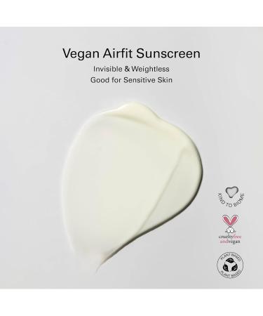 Melixir Vegan Airfit Sunscreen SPF 50 Korean Sunscreen for Face Moisturizing Sun Cream for Sensitive Skin Non Greasy and Unseen Sunscreen Reef Safe 50ml - Buy Online on GoSupps.com