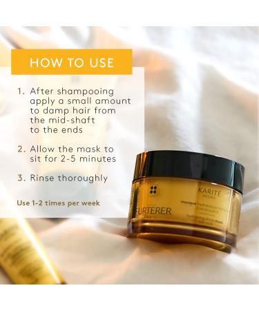 Ren Furterer KARITE HYDRA Hydrating Shine Mask 6.9 oz - Moisturizing Hair Treatment with Shea Oil - Buy Online on GoSupps.com