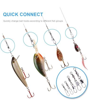 MOBOREST 200PCS Barrel Snap Swivel Fishing Accessories - Premium Gear with Ball Bearing Swivels and Quick Connect for Lures - Buy Online on GoSupps.com