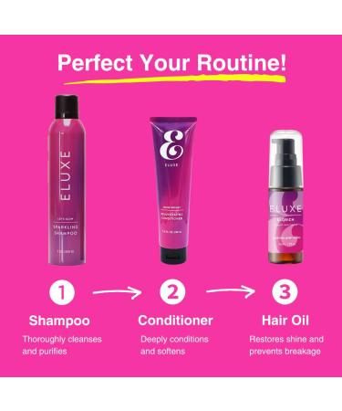 ELUXE Go Glow Kit: Set of 2 Shampoo & Conditioner Eliminate Brassiness & Repair Split Ends for Long Damaged Hair | International Shipping Available - Buy Online on GoSupps.com