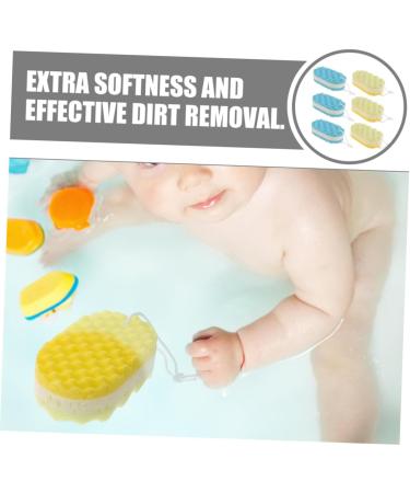 Healeved 6pcs Three Layer Bath Sponge Set | Exfoliating Loofah and Body Scrubber for Dead Skin Removal - Perfect for Shower & Bath - Buy Online on GoSupps.com