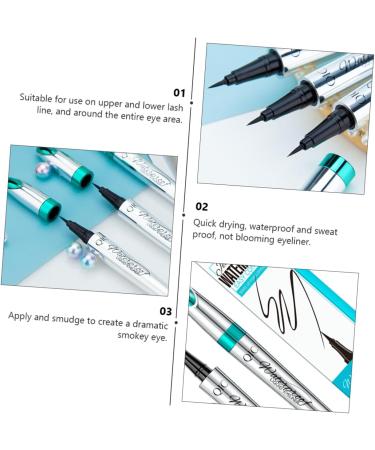 Angoily 2pcs Very Fine Eyeliner Black Waterproof Eyeliner Girls Long-lasting Eyeliner Eye Liner Pencil Gel - Buy Online on GoSupps.com