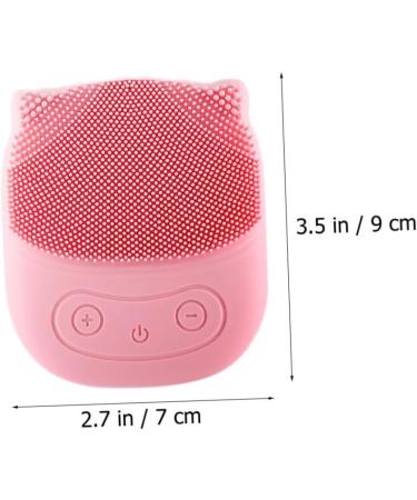 Didiseaon Face Brush Electric Washing Machine Silicone Exfoliating Pad Face Cleaning Pad Pore Cleaning Device Silicone Facial Brush Electric Massagers Silica Gel Detergent Pink Frosted - Buy Online on GoSupps.com