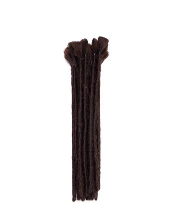 15pcs Dark Brown Dreadlocks Hair Extensions Crochet Twist - 30cm Faux Locs Braiding Hair for Reggae Hippie Style - Buy Online on GoSupps.com
