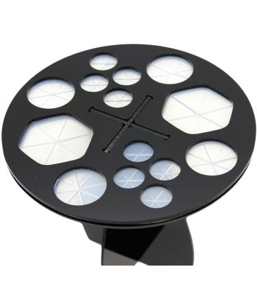 SuperGlockt Acrylic Makeup Brush Organizer - 14 Holes Black Cosmetic Brush Holder & Dryer for Ideal Storage - Buy Online on GoSupps.com