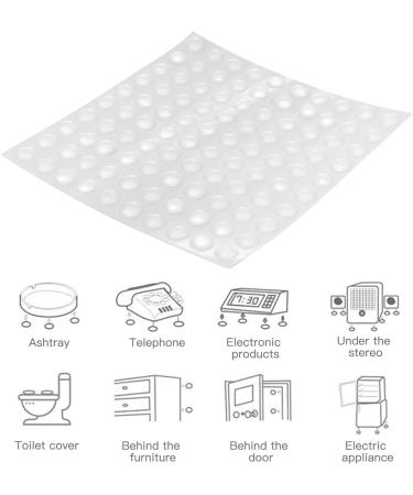 Gatuida 100pcs Clear Adhesive Bumper Pads Round Self Adhesive Sound Dampening Transparent Rubber Feet Pads for Cabinet Doors Drawers Glass Tops Picture Frames Cutting Boards 10x4mm - Buy Online on GoSupps.com
