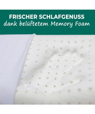 KNERST Belly Sleeper Pillow - Ergonomic Memory Foam Pillow for Ultimate Neck Support & Comfort - 6cm Flat Sleeping Pillow - Buy Online on GoSupps.com