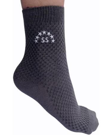 Kerygma Bamboo Fiber Diabetic Socks - Seamless Toe - Soft & Comfortable - Odorless - Blue - Size 7-11 (Box of 5) - Buy Online on GoSupps.com