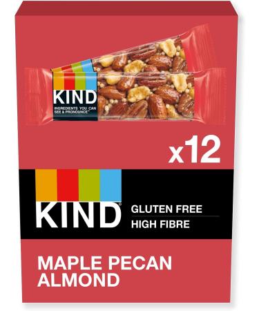 KIND Bars Gluten Free Snack Bars Fruit & Nut 12 Bars and Bars Gluten Free Snack Bars Maple Pecan Almond 12 Bars - Buy Online on GoSupps.com
