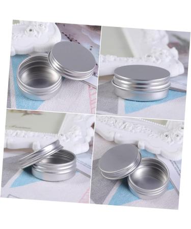 WOFASHPURET Box Container with Lid Powder Jar Clear Purses Mini Candy Clear Lip Balm Tin Containers with Lids Aluminium Cosmetic Screw Tea Buttercream Cream Jars with Lids Travel Tinplate Nut - Buy Online on GoSupps.com