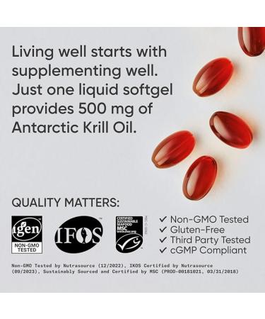 Buy Sports Research SUPERBA 2 Antarctic Krill Oil 500mg with Astaxanthin - 120 Softgels for Omega-3 Benefits - Buy Online on GoSupps.com