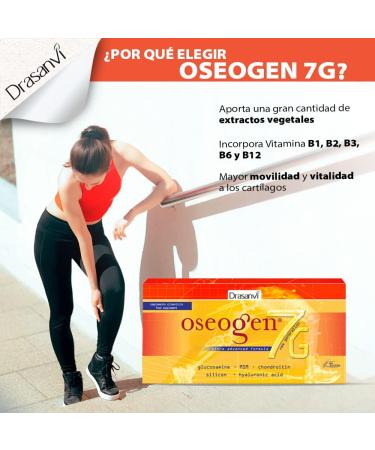  Drasanvi Oseogen 7G 20 vials x 10 ml - Glucosamine chondroitin MSM hyaluronic acid and silicon Drasanvi - Buy Online on GoSupps.com