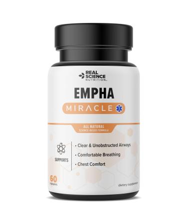 Real Science Nutrition Offers Empha Miracle Breathe Easy with Reduced Mucus and Coughing A Natural Supplement for Respiratory Health and Relief