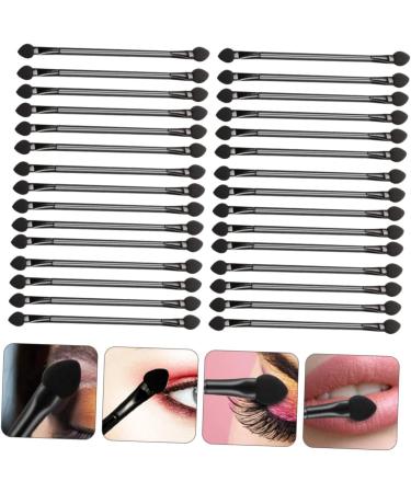 Mipcase 60 Pcs Double Ended Eyeshadow Brush Makeup Disposable Eyeshadow Applicator Cosmetic Tool 12x1cmx2pcs Blackx2pcs - Buy Online on GoSupps.com