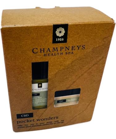 CBD Champneys Pocket Wonders Lip Balm & Roller Ball Protective Lip Moisture Gift NEW - Buy Online on GoSupps.com