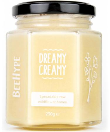BeeHype - Dreamy Creamy 100% Pure Raw Natural Creamed Set Honey with Natural Enzymes Vitamins Minerals and Antioxidants 6 x 230g Dreamy Creamy Pack of 6 - Buy Online on GoSupps.com