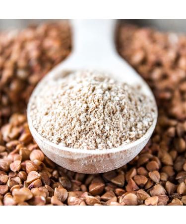 Organic Buckwheat Flour - 3 lbs. (48 oz.) - Non GMO, Kosher & Vegan - Resealable Bag - Buy Online on GoSupps.com