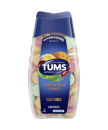 Tums Ultra Tabs Asstd Fruit 160 Pack of 6
