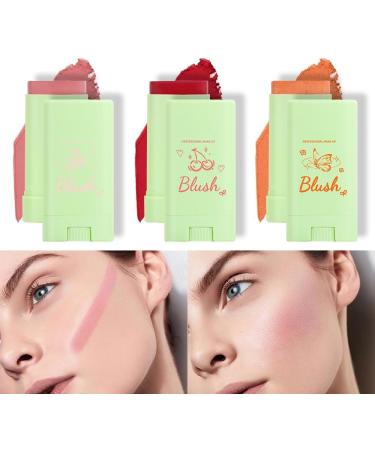 Lovelycat Colorful Moisturizing Stick Colorful Makeup Pink Stick Lasting Natural Makeup Eye Shadow Lip Cheek Waterproof for All Skin (red One Size) Red 1 g (Pack of 1) - Buy Online on GoSupps.com