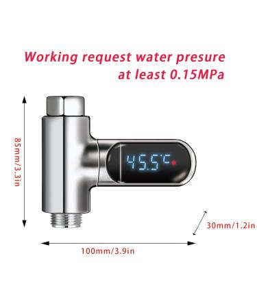 LED Digital Shower Temperature Display - 0 100 Baby Bathing Water Thermometer with Fahrenheit Option & 360 Rotatable Umbrella - Perfect for Baby Care - Buy Online on GoSupps.com