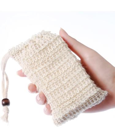 yanwuwa 10Pcs Natural Soap Bags for Foaming Soap Bars Shower Massage Soap Making at Home - Buy Online on GoSupps.com