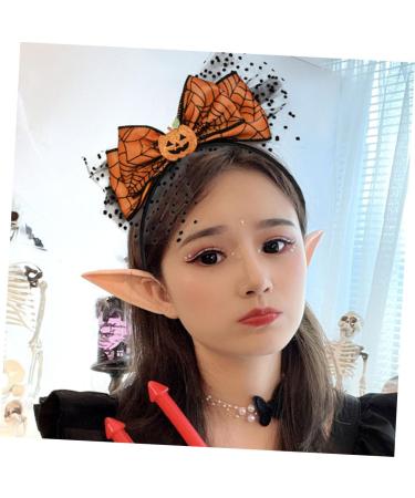 FRCOLOR Halloweens Day Accessories Halloween Headband Photo Prop Pumpkin Hair Band Pumpkin Bow Headband Masquerade Party Head Boppers Halloween Costume Headband Veil Hair Band Metal - Buy Online on GoSupps.com