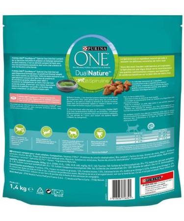PURINA ONE DualNature Natural Defense Salmon Dry Cat Food for Sterilized Adult Cats | 1.4kg Bag - Buy Online on GoSupps.com
